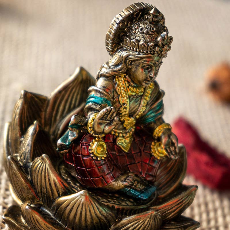 Lakshmi Hindu Goddess on Lotus