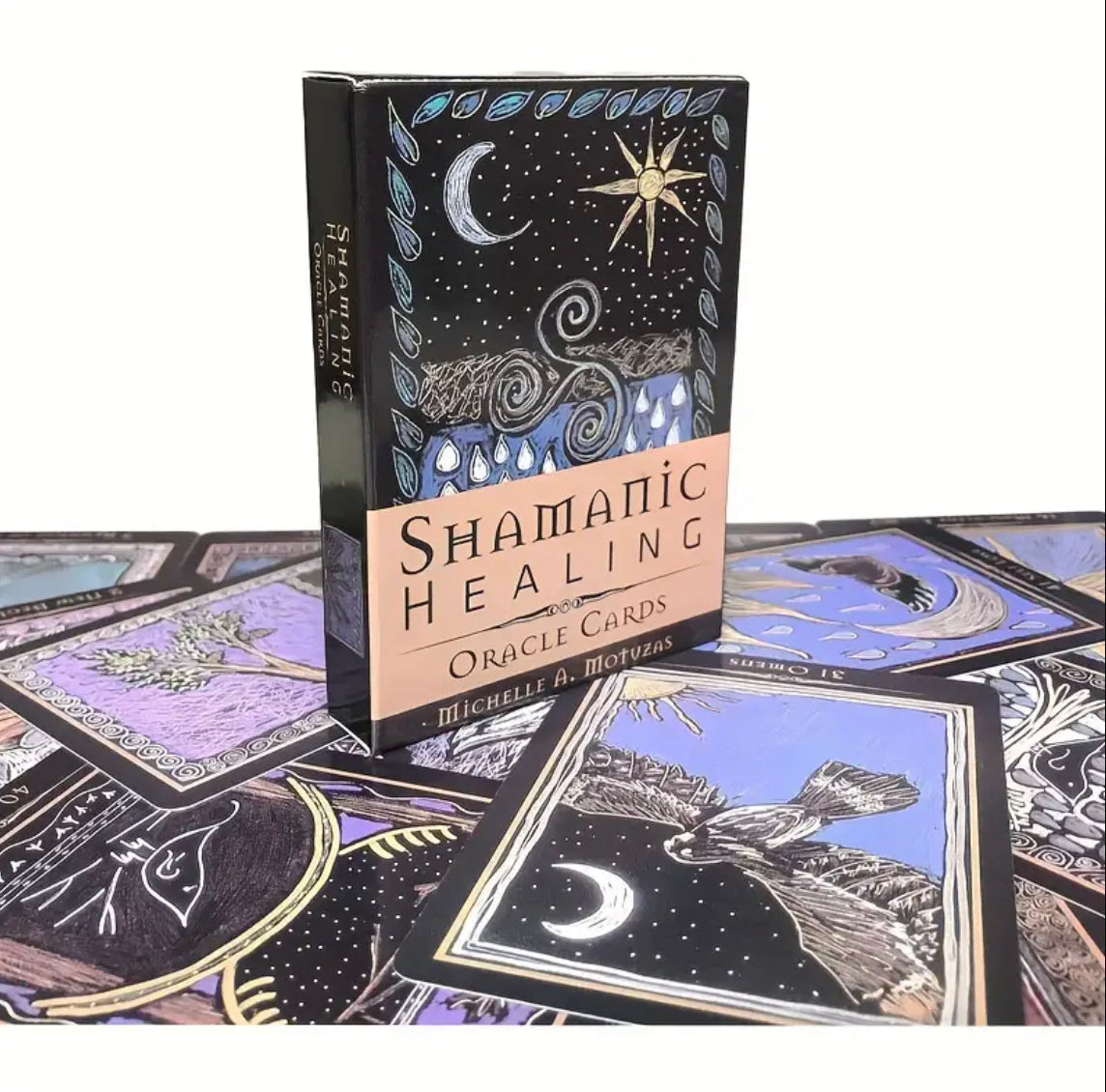 Shamanic Healing | Oracle Cards | English | Divination Tools | Cartomancy | Witch Supplies
