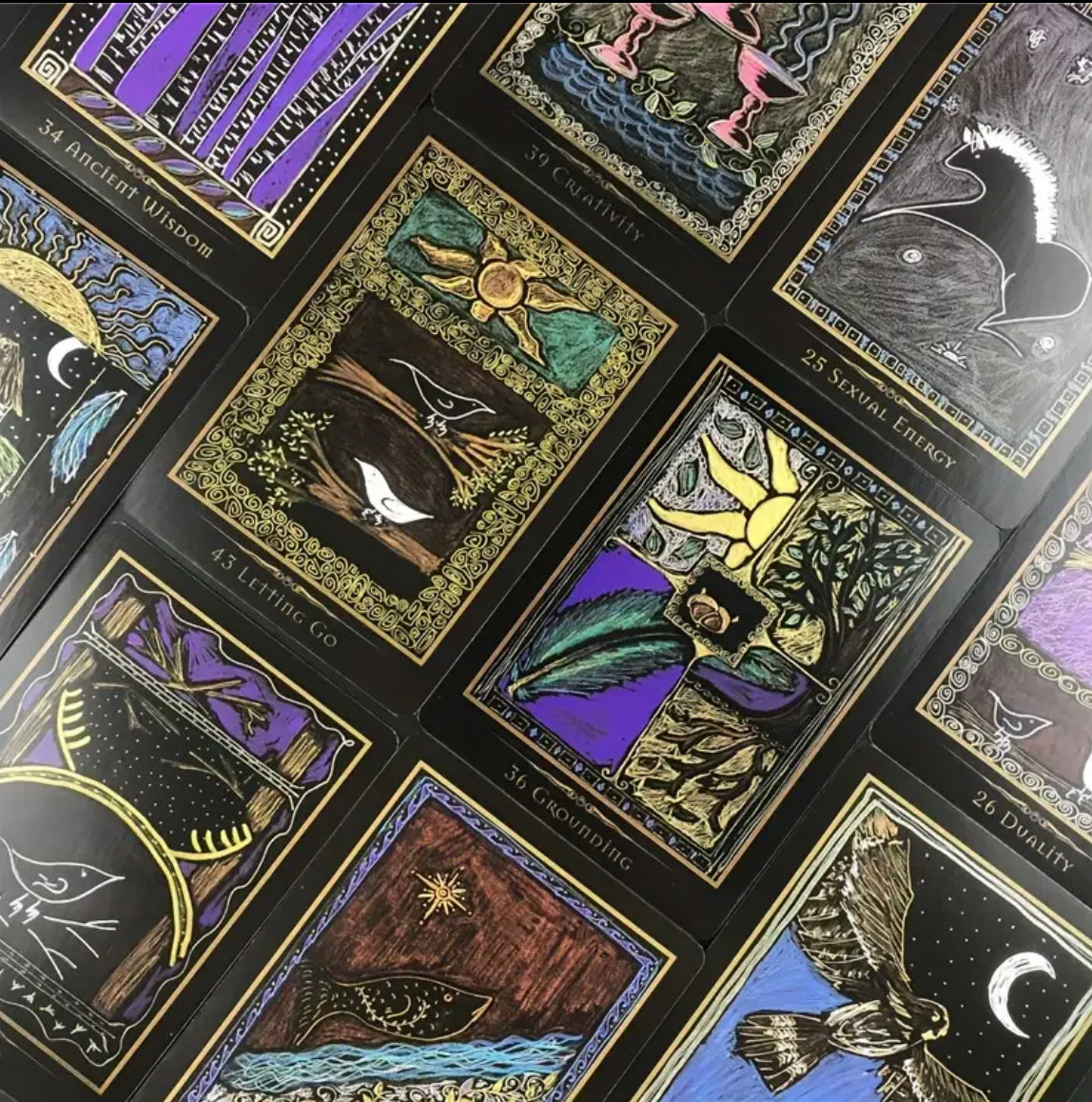 Shamanic Healing | Oracle Cards | English | Divination Tools | Cartomancy | Witch Supplies