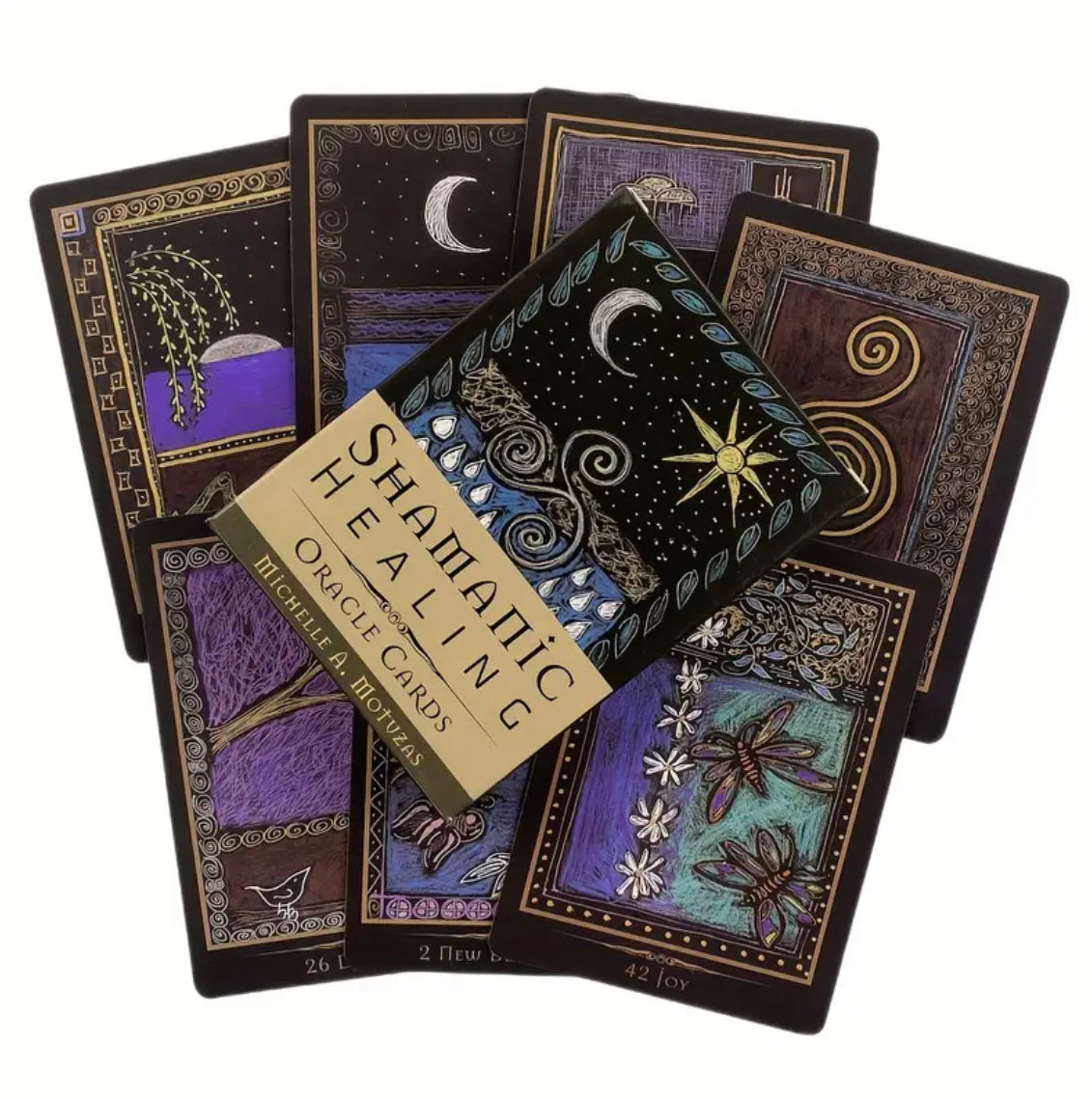 Shamanic Healing | Oracle Cards | English | Divination Tools | Cartomancy | Witch Supplies