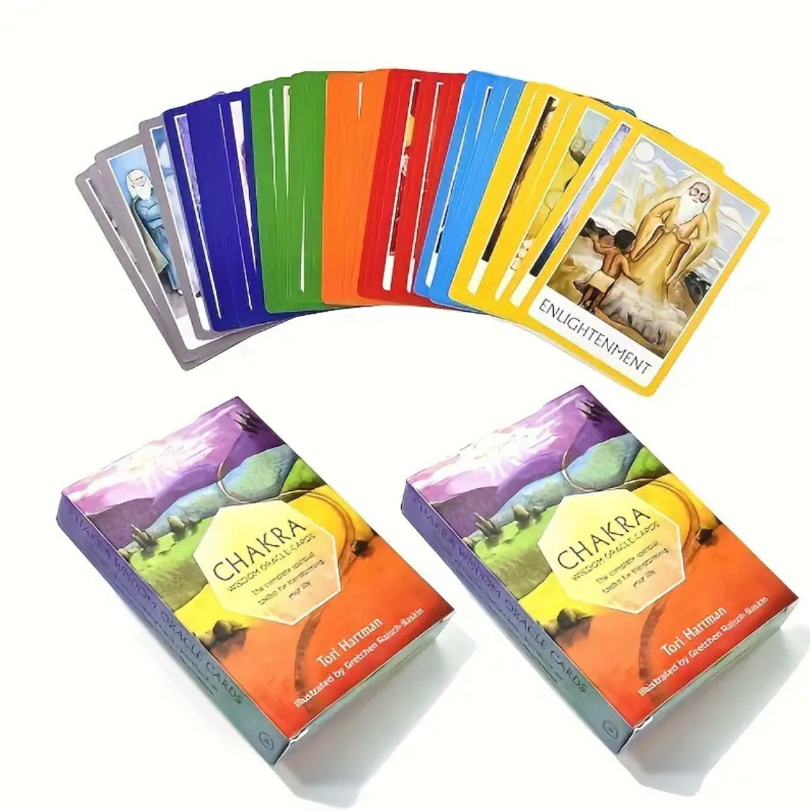 Chakra Wisdom | Oracle Cards | English | Divination Tools | Cartomancy | Witch Supplies