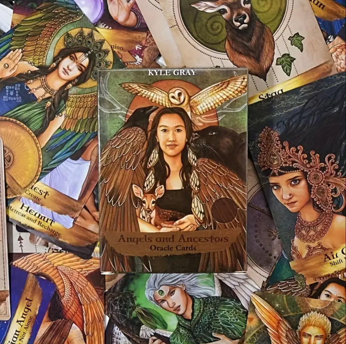Angels & Ancestors | Oracle Cards | English | Divination Tools | Cartomancy | Witch Supplies