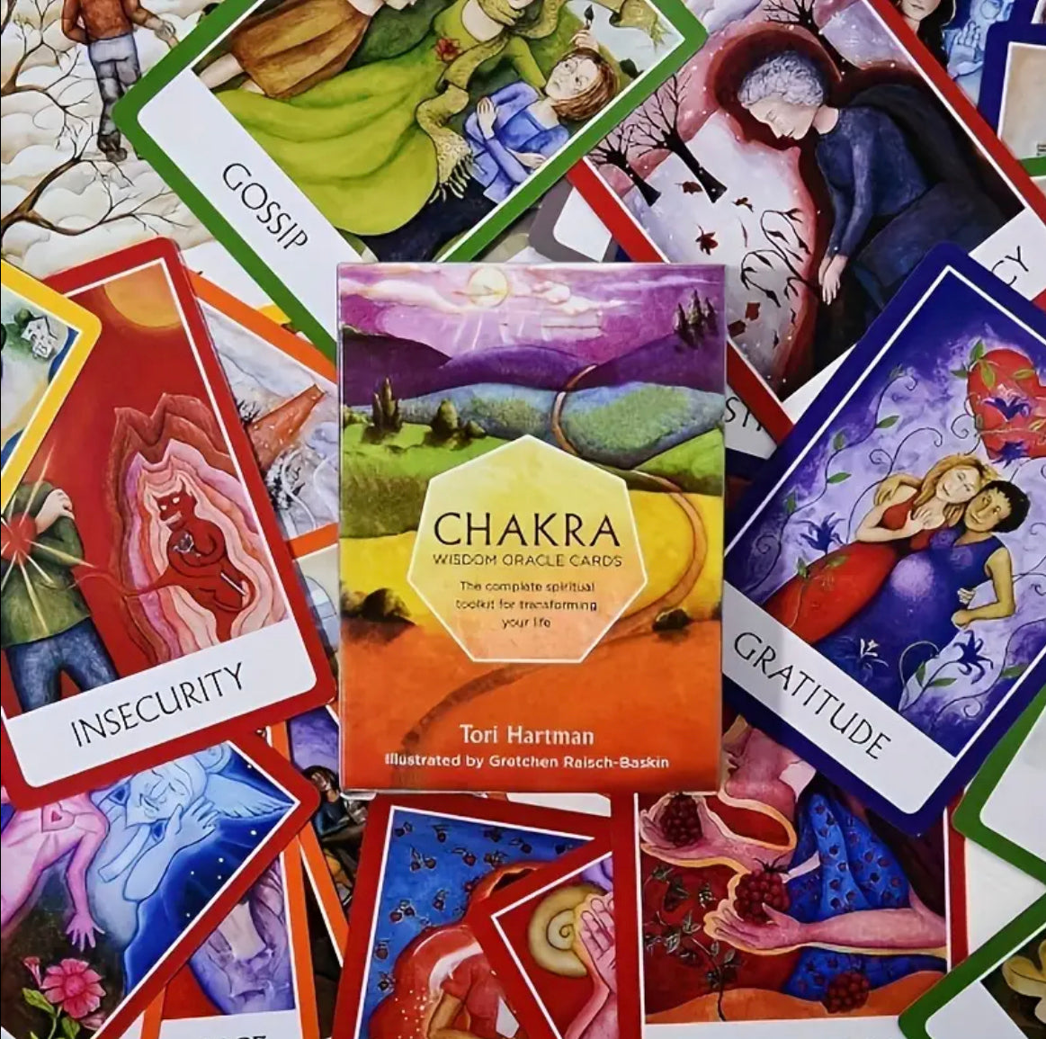 Chakra Wisdom | Oracle Cards | English | Divination Tools | Cartomancy | Witch Supplies