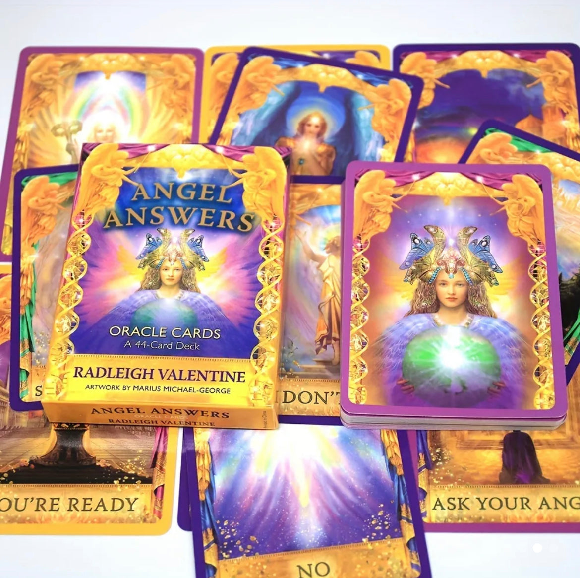 Angel Answers | Oracle Cards | English | Divination Tools | Cartomancy | Witch Supplies
