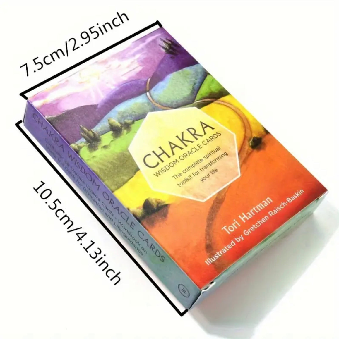 Chakra Wisdom | Oracle Cards | English | Divination Tools | Cartomancy | Witch Supplies