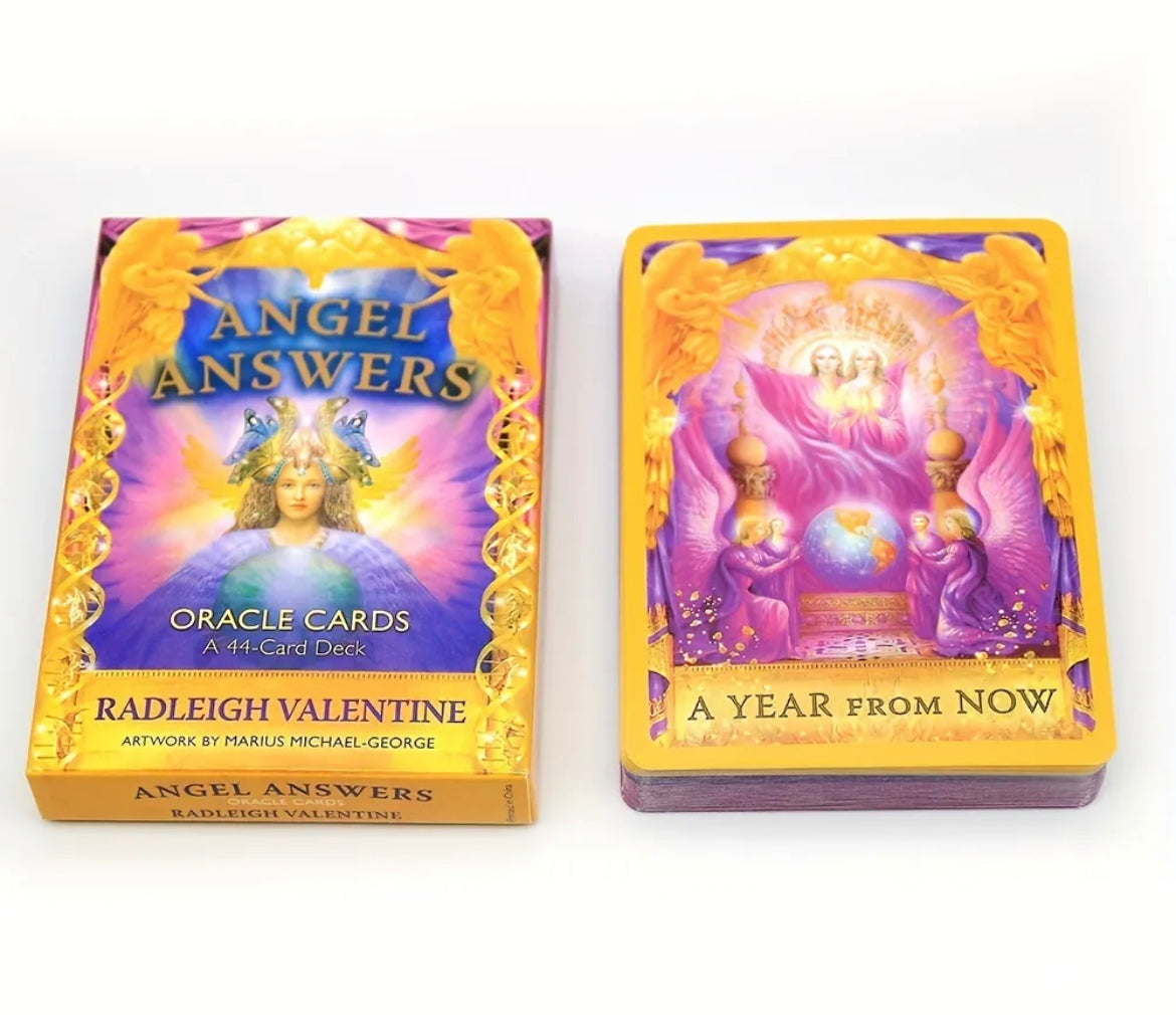 Angel Answers | Oracle Cards | English | Divination Tools | Cartomancy | Witch Supplies