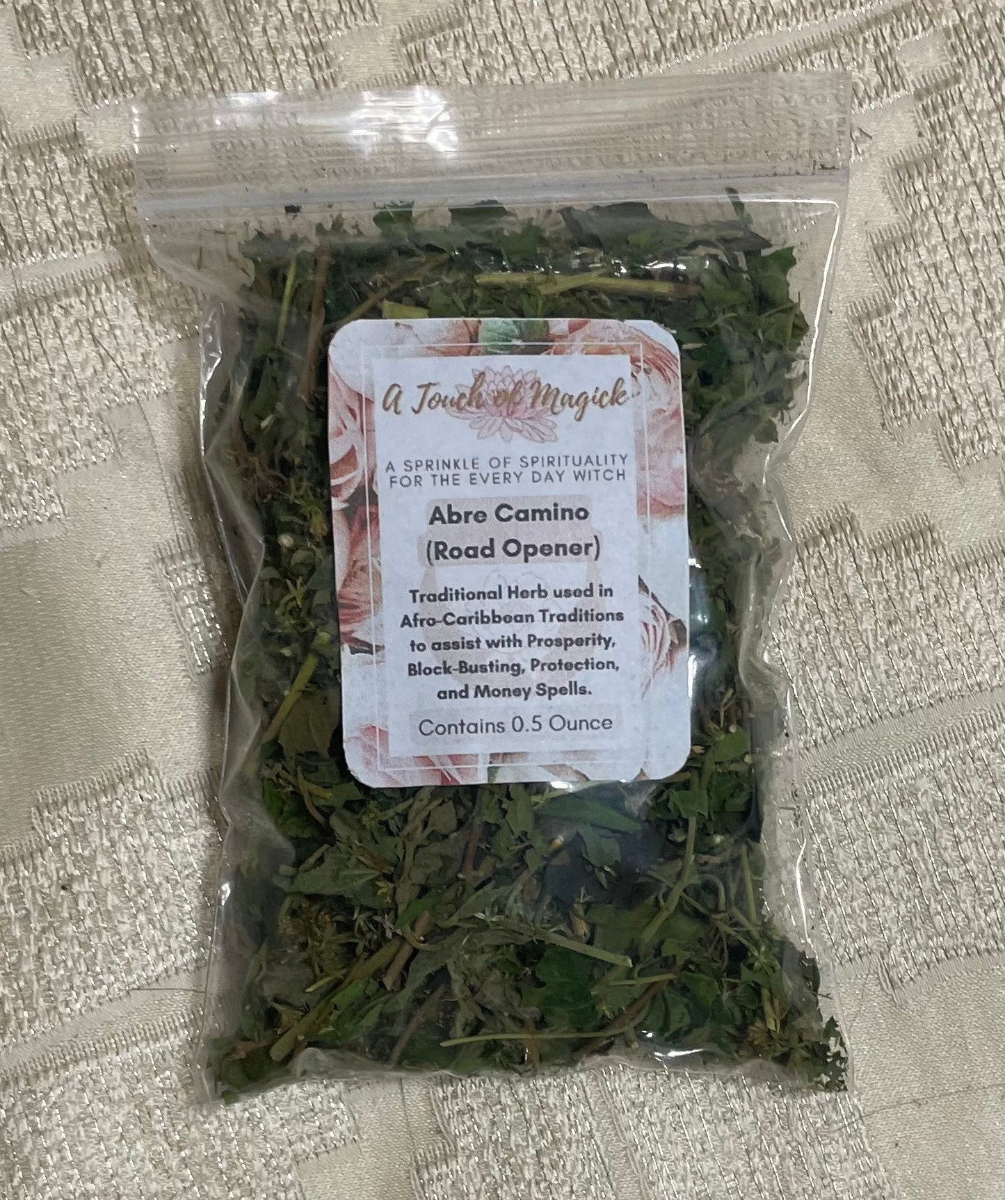 Abre Camino | Road Opener Dried Herb for Prosperity and Spiritual Cleansing use in Money Spells traditional Voodoo - Hoodoo - Santeria