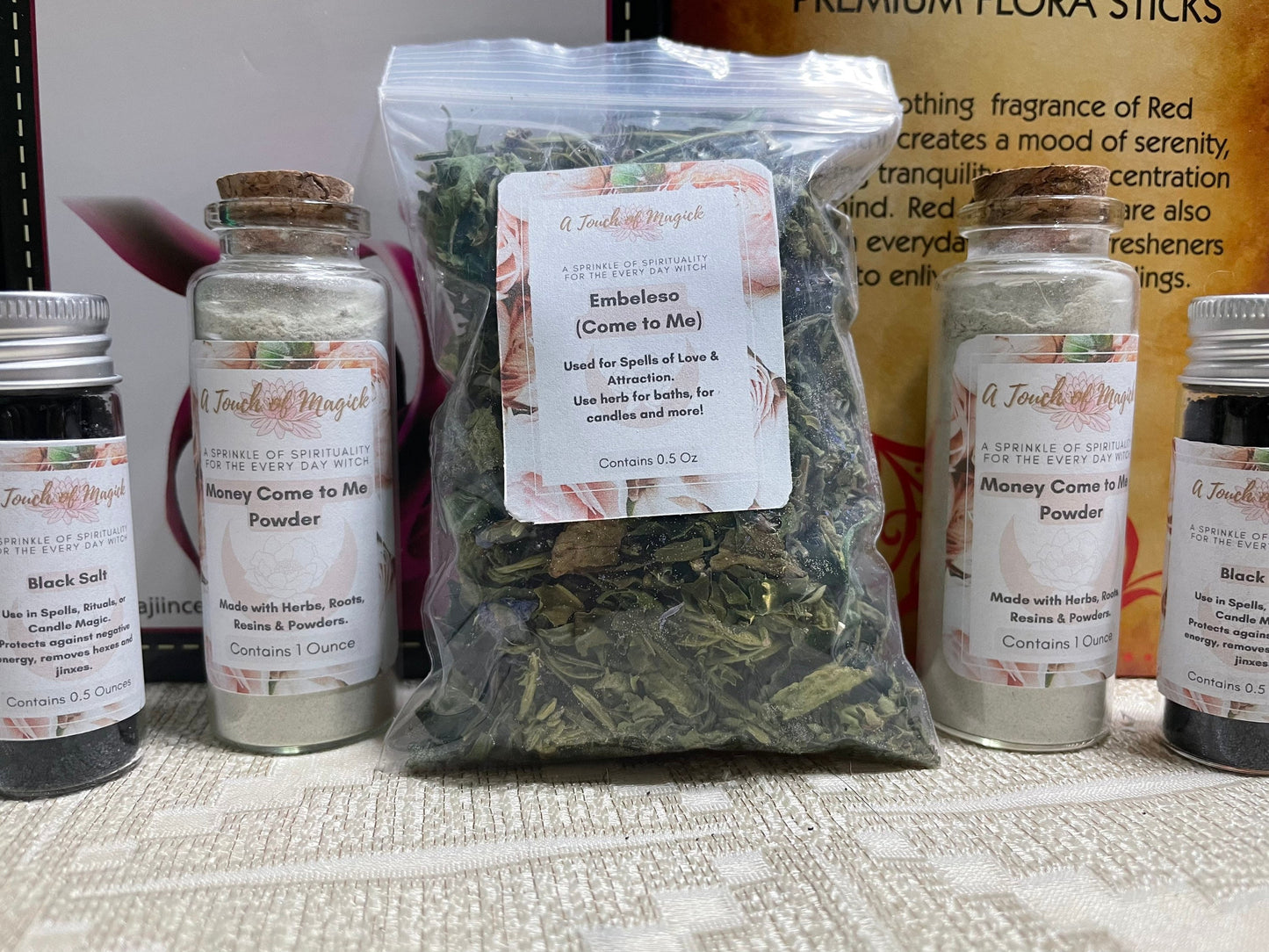 Embeleso / Ven a Mi (Come to Me) Dried Herb 0.5 OZ for Attraction and Love Work used in Santeria - Voodoo - Hoodoo - Nature Witch