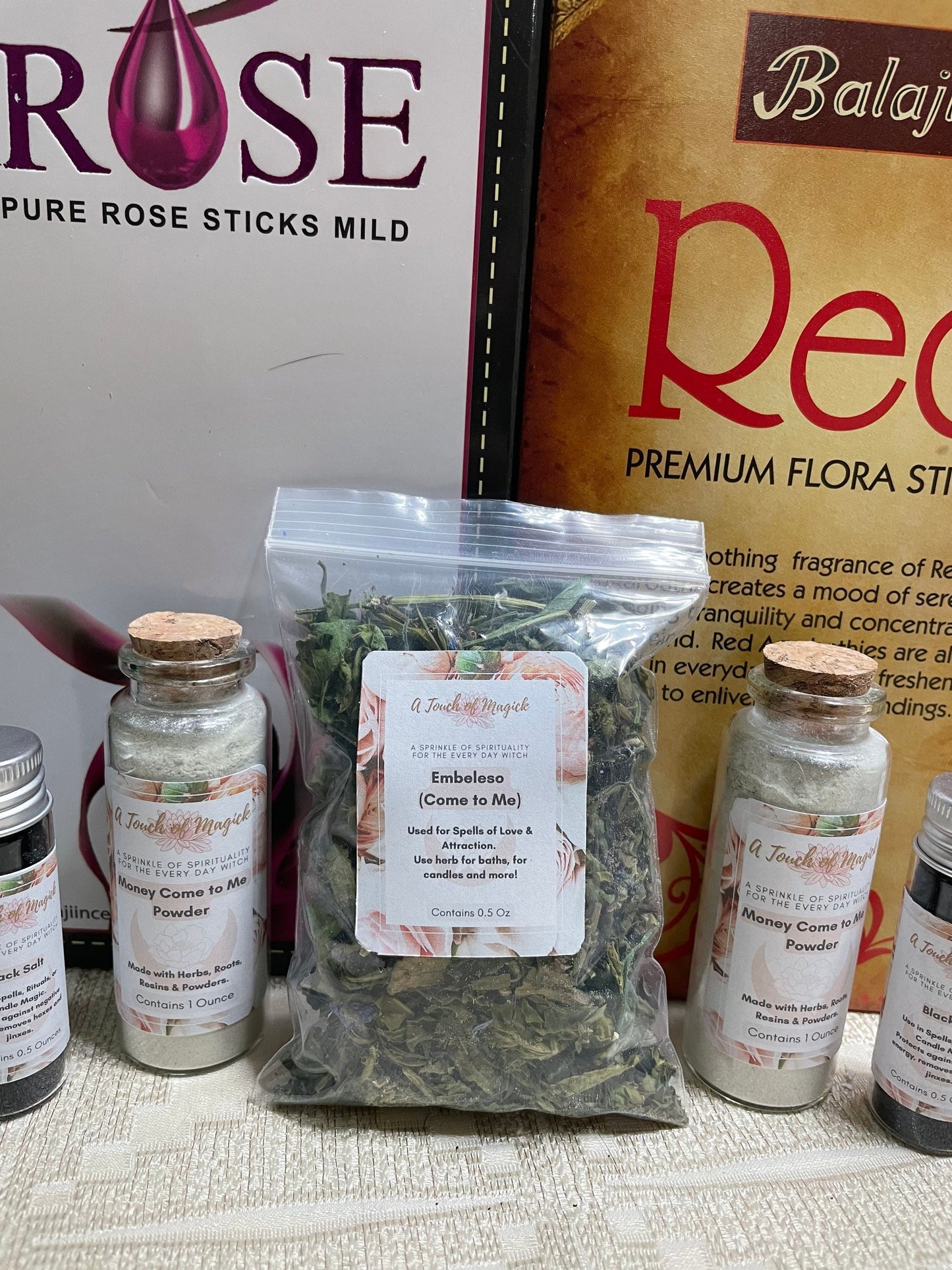 Embeleso / Ven a Mi (Come to Me) Dried Herb 0.5 OZ for Attraction and Love Work used in Santeria - Voodoo - Hoodoo - Nature Witch