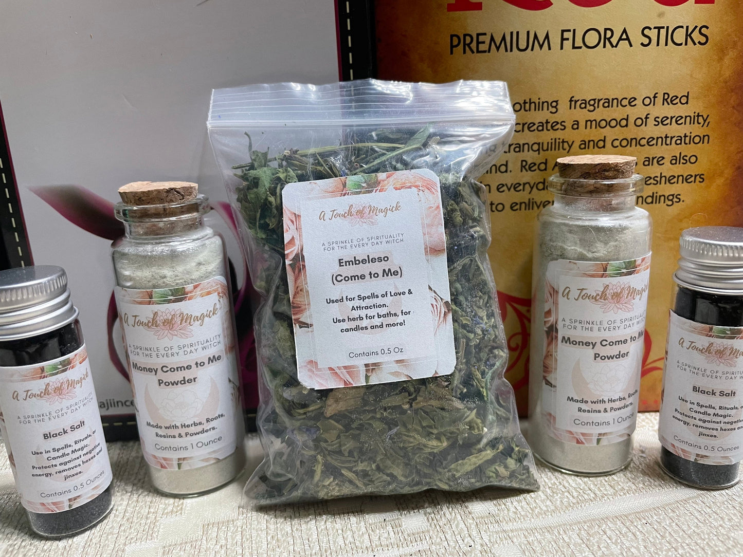 Embeleso / Ven a Mi (Come to Me) Dried Herb 0.5 OZ for Attraction and Love Work used in Santeria - Voodoo - Hoodoo - Nature Witch