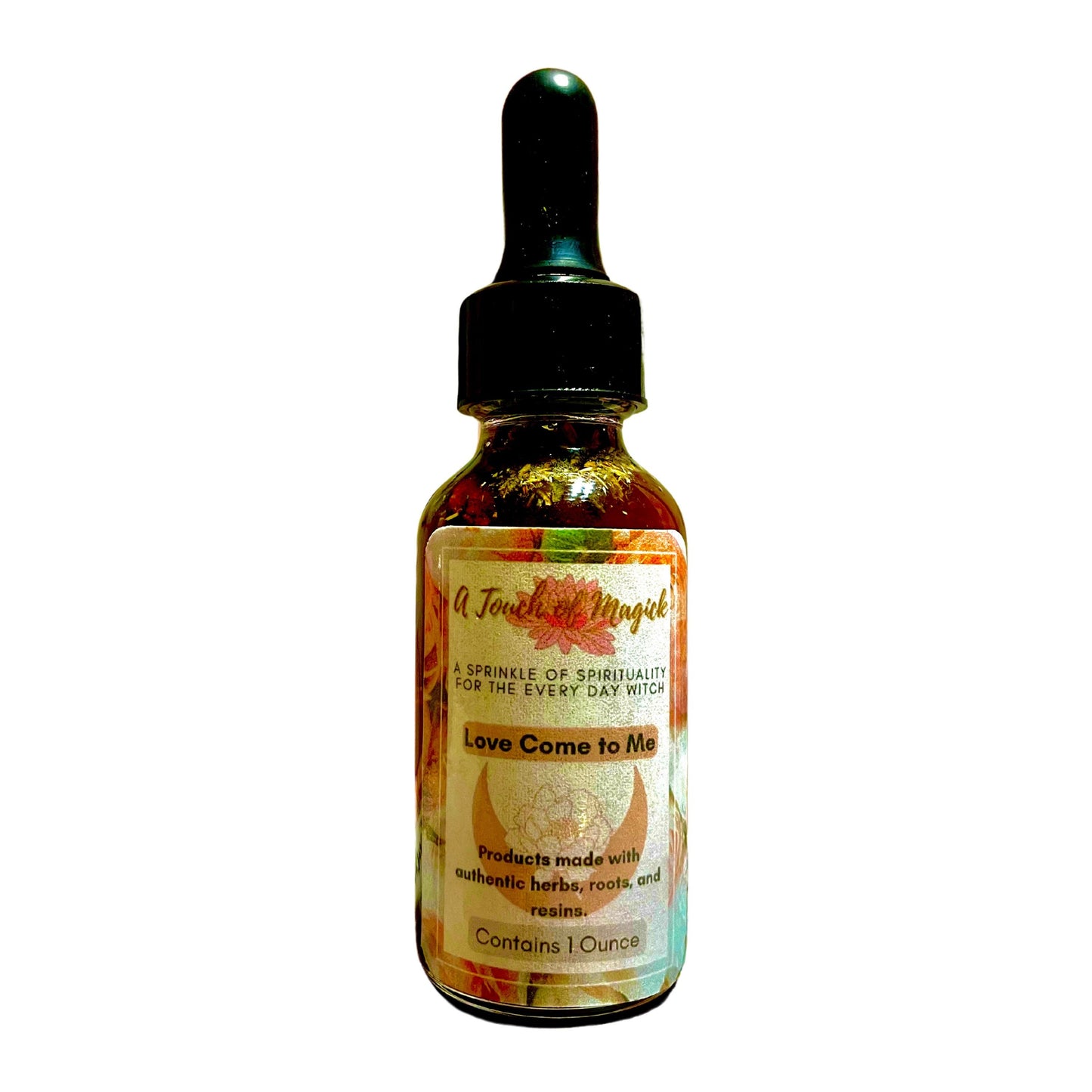 Love Come to Me Oil - 1 Oz - Made with Herbs, Roots, Resins, Powders & Oils to Manifest your Intentions - Authentic Ingredients