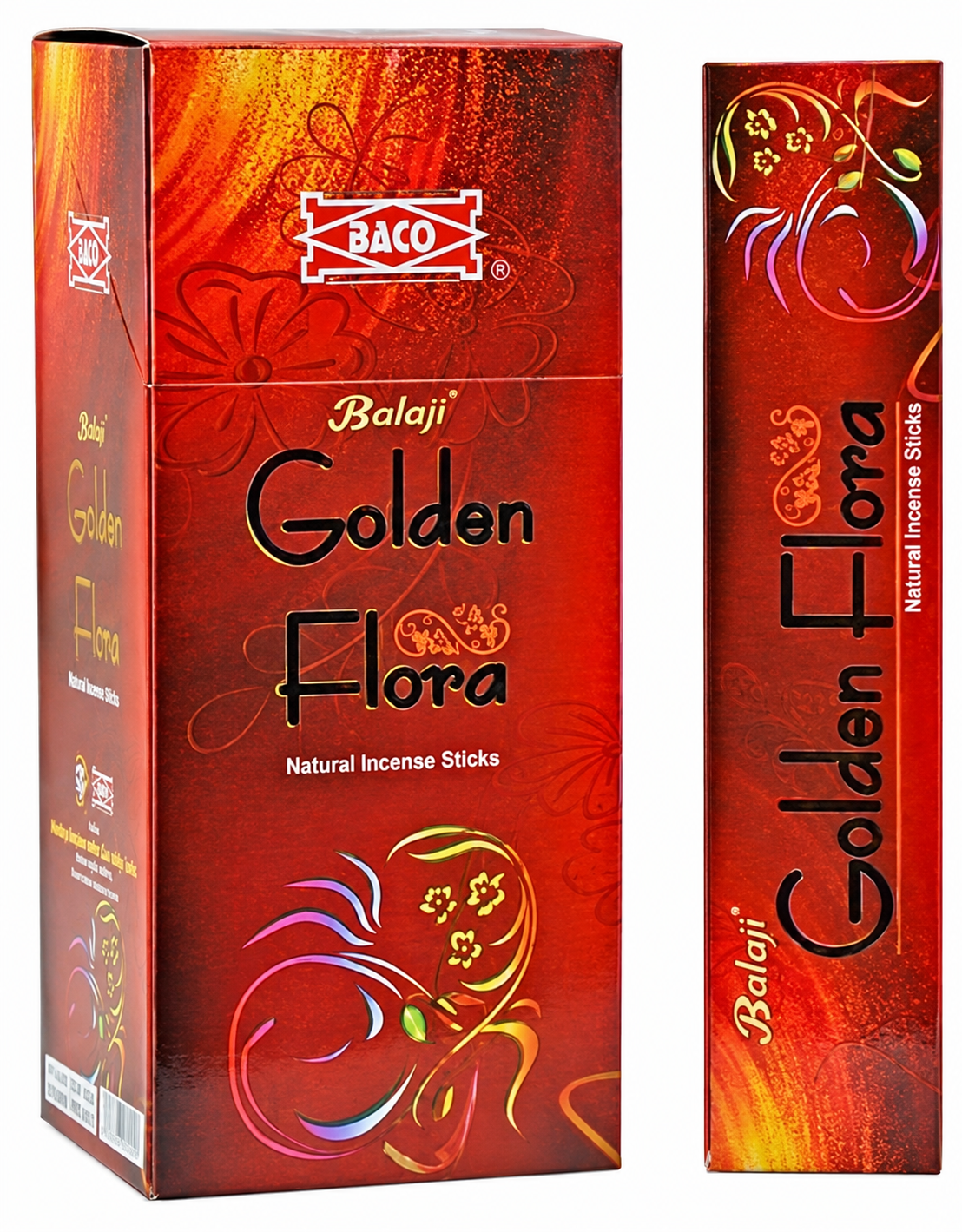 Golden Flora Incense Balaji 15 Grams — product photograph.