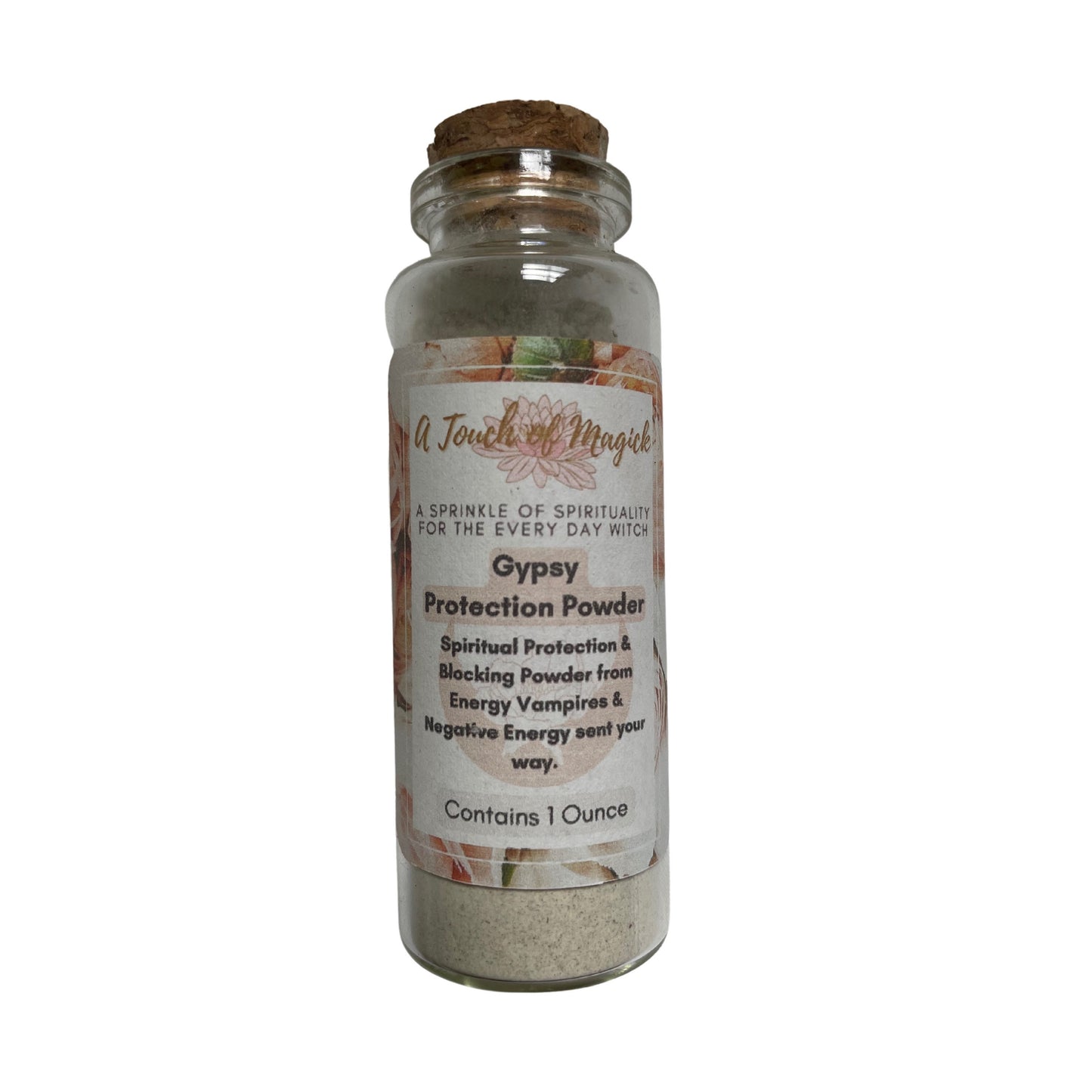 Gypsy Protection Powder - 1 Ounce to Block Negative Energy, Spiritual Protection, Blocking Powder, Evil Spirits - Energy Vampires, POWERFUL