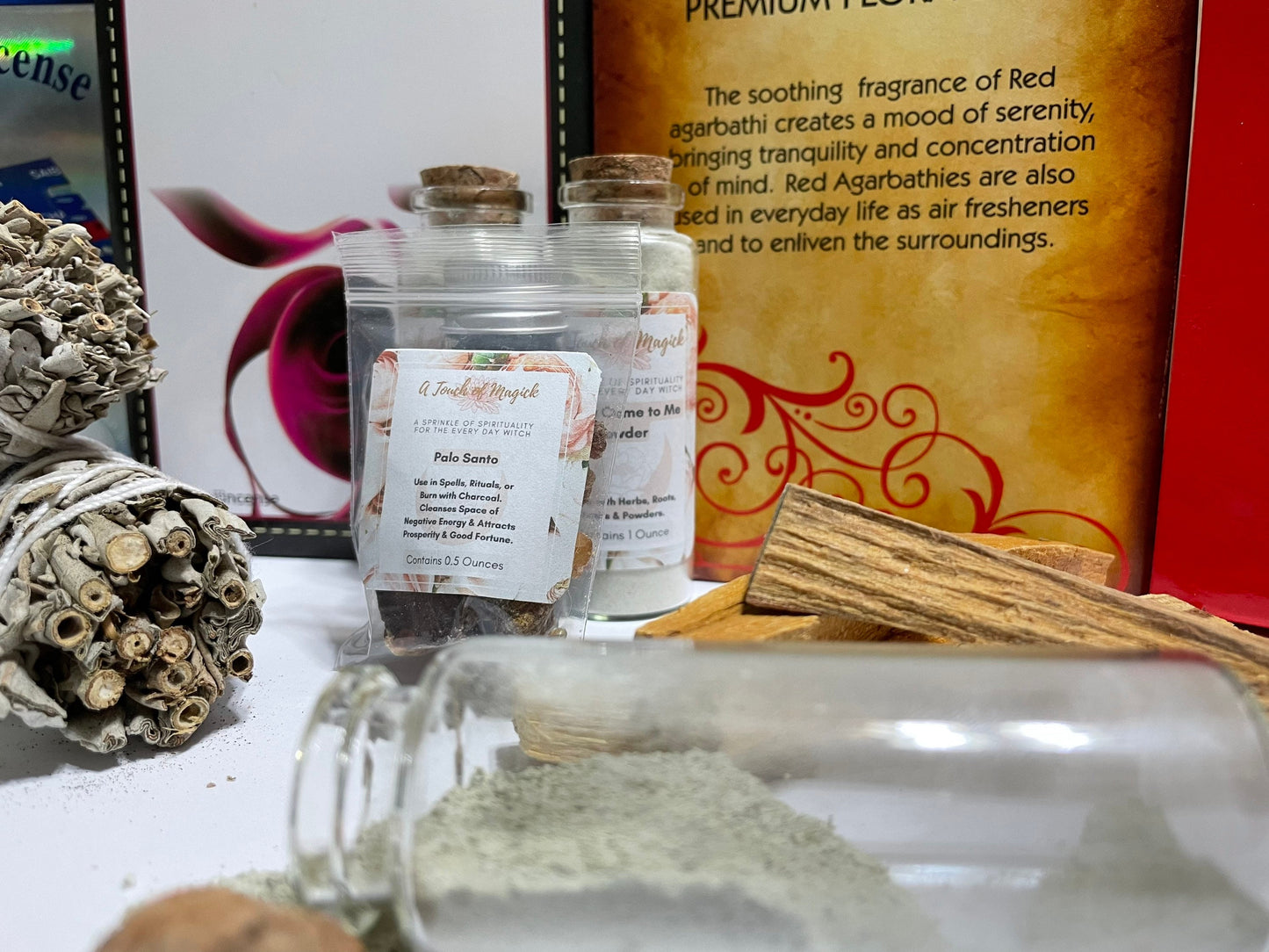 Palo Santo Resin 1/2 OZ Purifying - Clear Negativity from Home or Business - Removes Obstacles and Attracts Good Fortune - Shamanic Peru