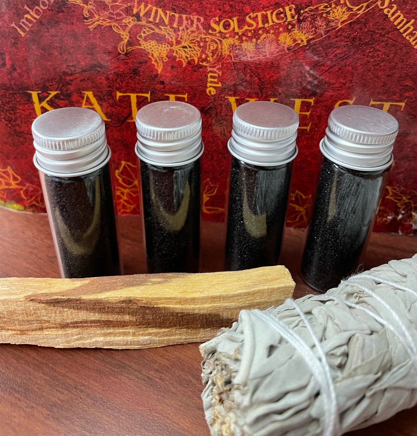 Witch Black Salt in Glass Vial with Lid for Banishing - Protection - Spell Reversal - Negative Energy Removal - Shielding - Witch Tools