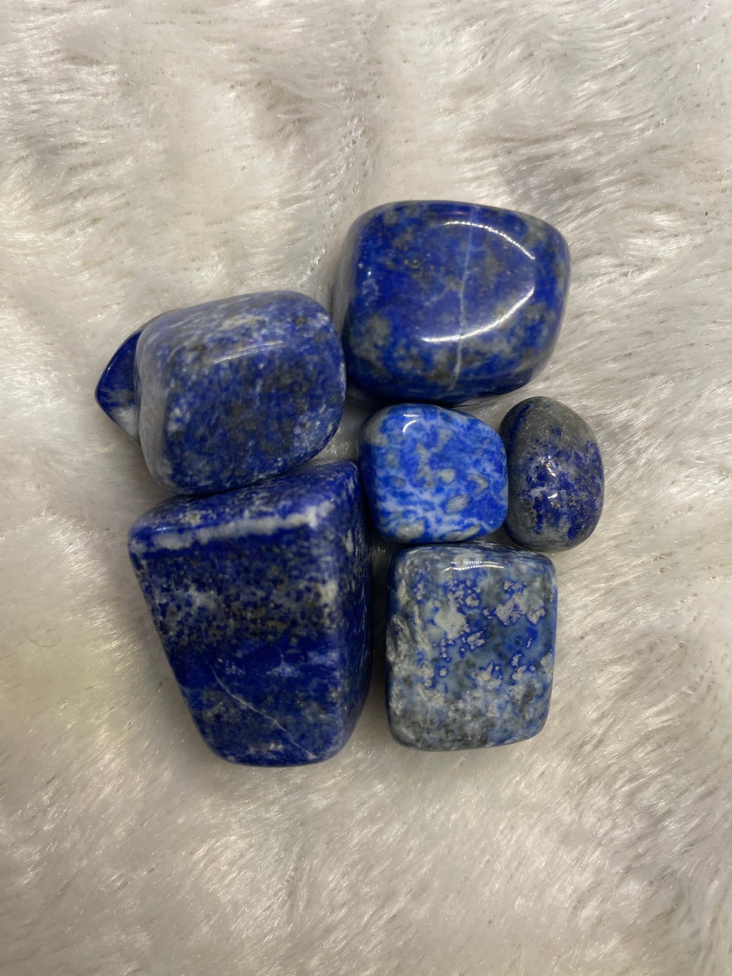 Lapis Lazuli | 1 Large Tumbled Stone | Approx 0.75” to 1” | Spiritual Crystal | Third Eye & Throat Chakra | Used for Wisdom and Intuition