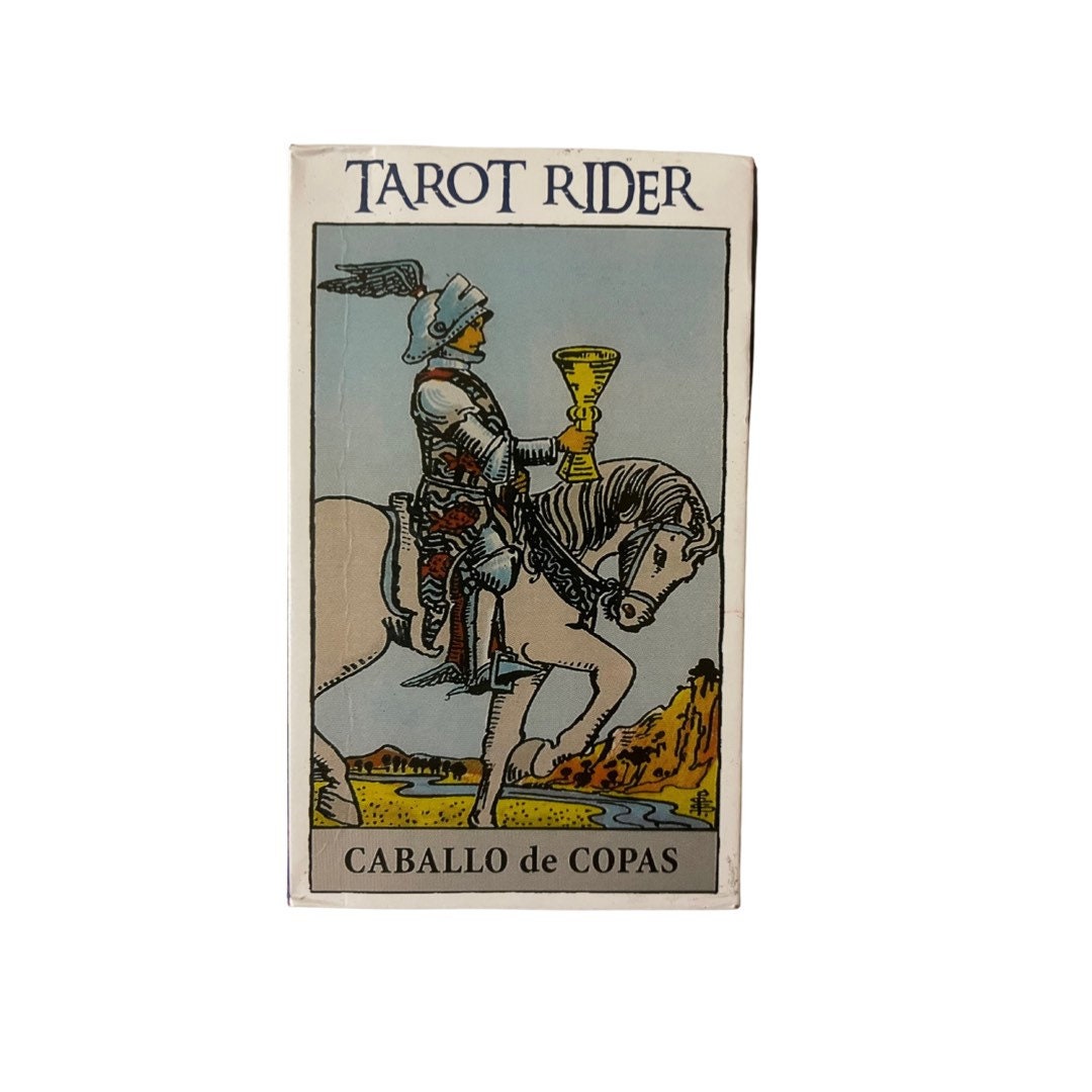 Tarot Rider en Español box showing Caballo de Copas, the Spanish-language Tarot deck carried by Touch of Magick Shop.