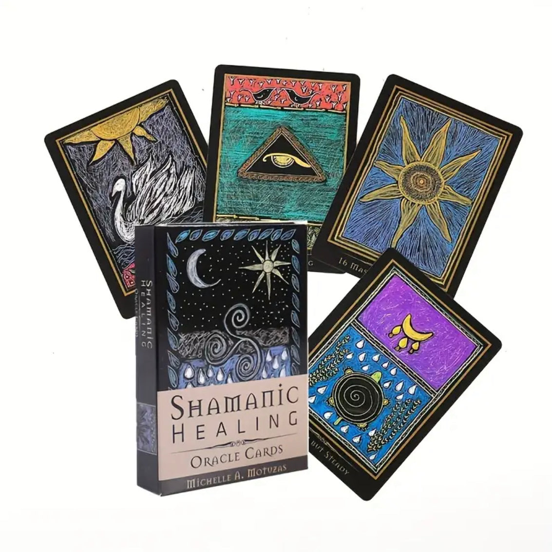 Shamanic Healing | Oracle Cards | English | Divination Tools | Cartomancy | Witch Supplies