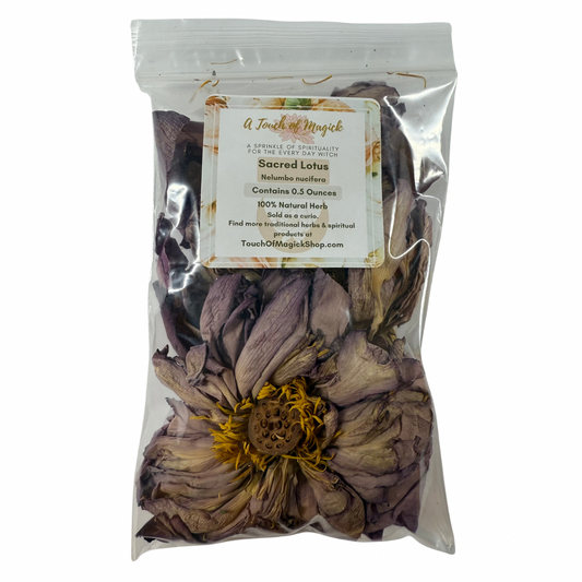 Sacred Lotus | Nelumbo nucifera | Spiritual Healing, Stimulate Psychic Powers & Enlightenment | Witch Herb | Spells | 0.5 Oz