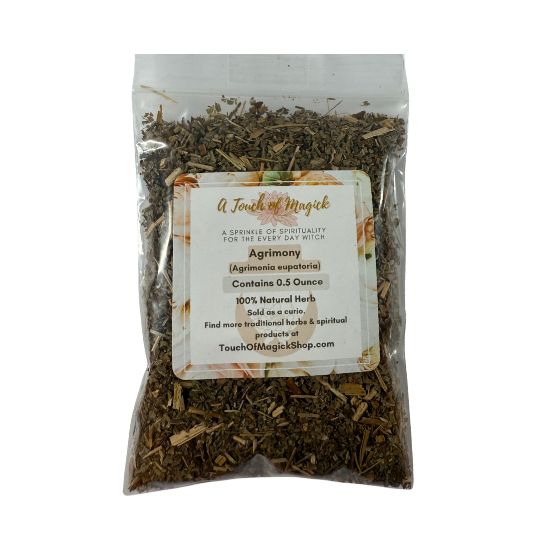 Agrimony Herb | Dried | Agrimonia eupatoria | 0.5 Ounces | Protection, Reversal, and Spiritual Cleansing | Wiccan Herbs | Pagan | Spellwork