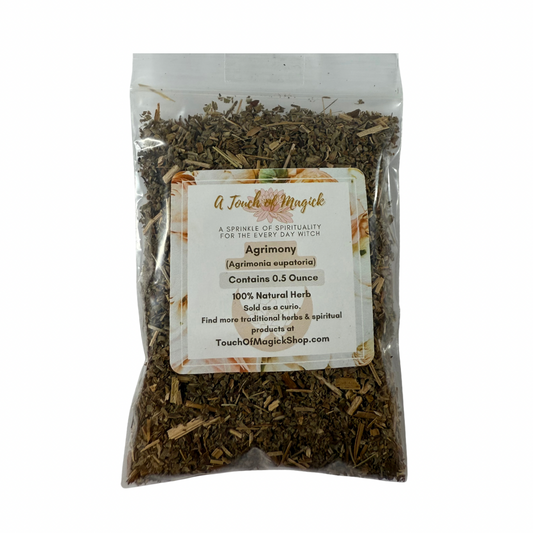 Agrimony Herb | Dried | Agrimonia eupatoria | 0.5 Ounces | Protection, Reversal, and Spiritual Cleansing | Wiccan Herbs | Pagan | Spellwork