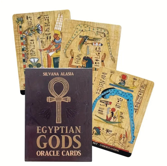 Egyptian Gods | Oracle Cards | English | Divination Tools | Cartomancy | Witch Supplies