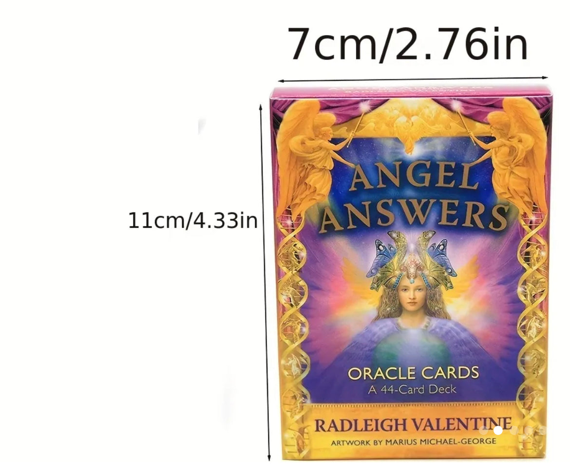 Angel Answers | Oracle Cards | English | Divination Tools | Cartomancy | Witch Supplies
