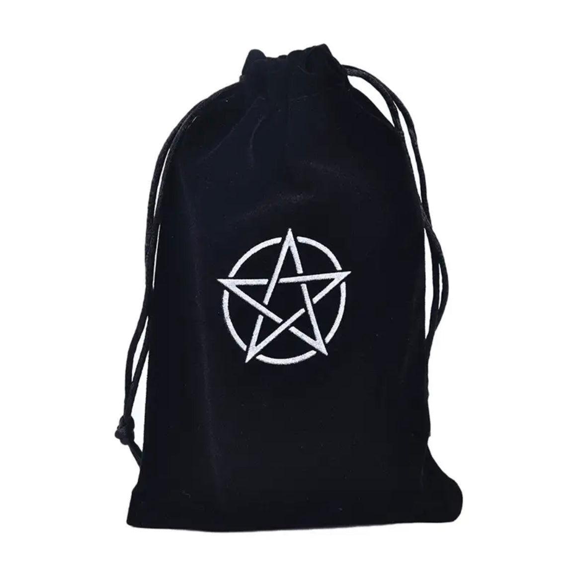 Pentagram | Black | Tarot Cards Storage Bag | Velvet |
