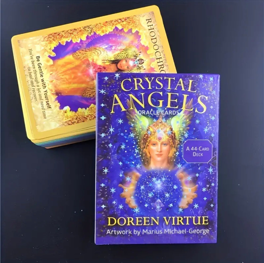 Crystal Angels | Oracle Cards | English | Divination Tools | Cartomancy | Witch Supplies