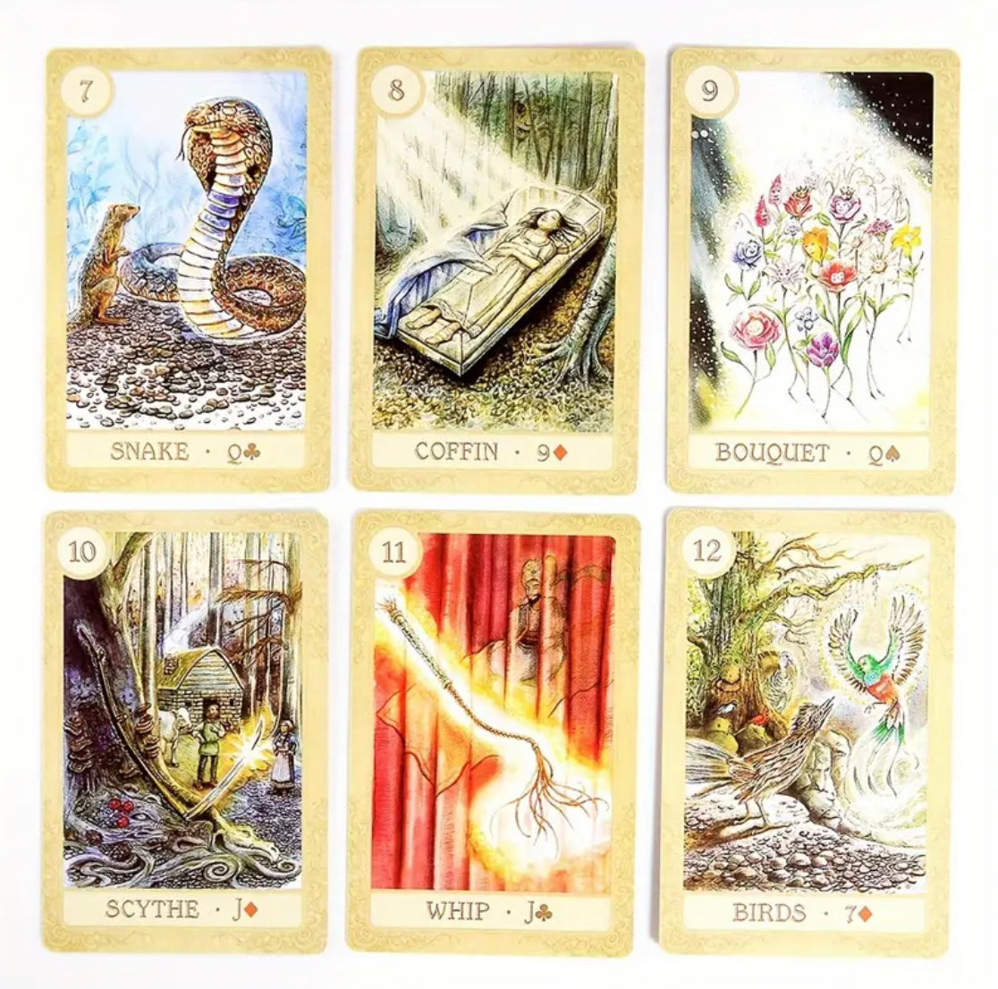 Fairy Tale Lenormand | Tarot Cards | English | Divination Tools | Cartomancy | Witch Supplies