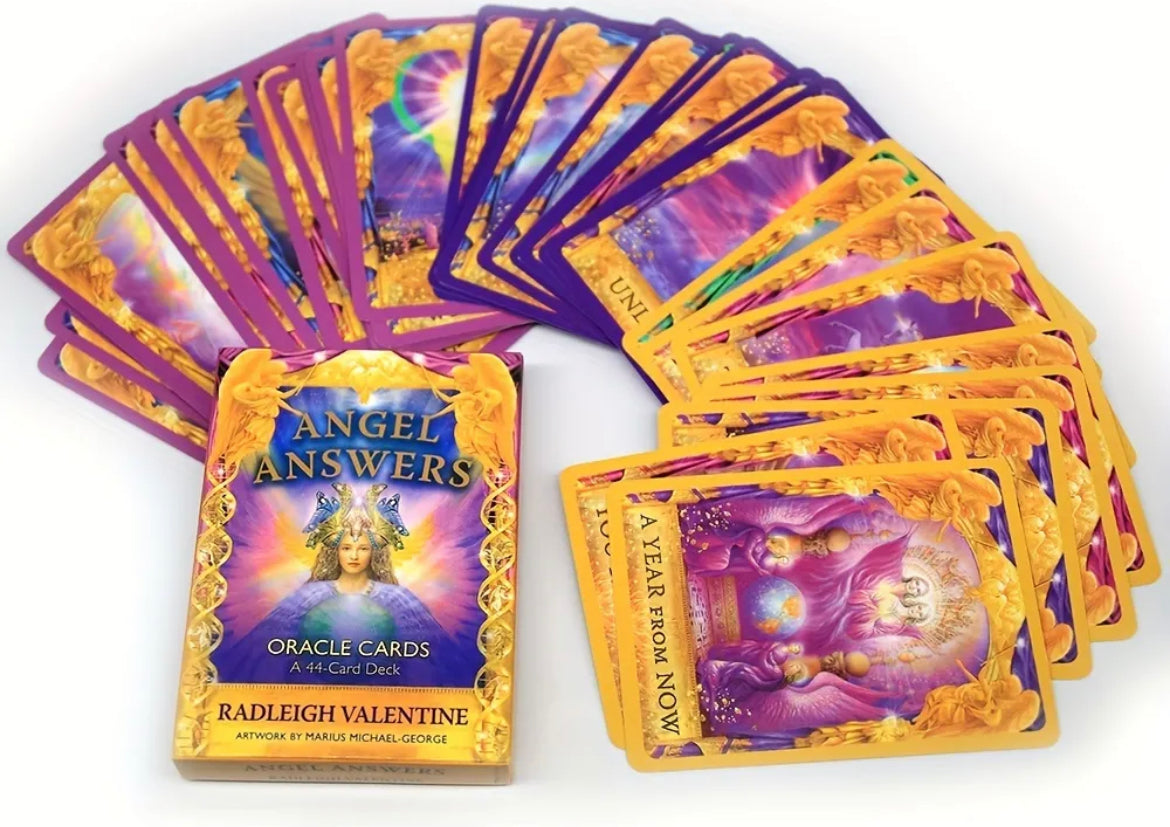 Angel Answers | Oracle Cards | English | Divination Tools | Cartomancy | Witch Supplies