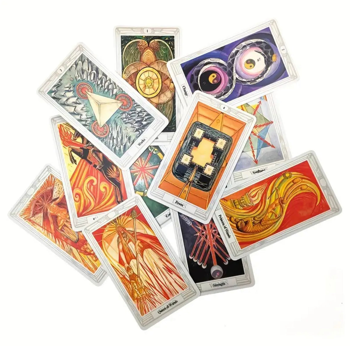 Thoth | Aleister Crowley | Tarot Cards | English | Divination Tools | Cartomancy | Witch Supplies