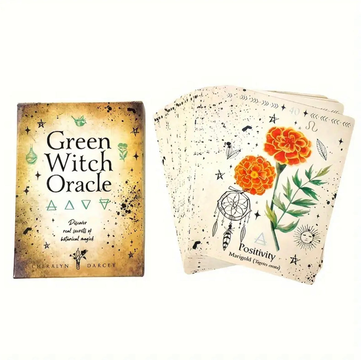 Green Witch | Oracle Cards | English | Divination Tools | Cartomancy | Witch Supplies