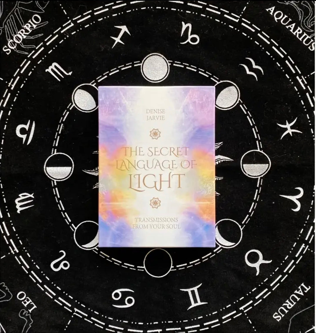 The Secret Language of Light | Oracle Cards | English | Divination Tools | Cartomancy | Witch Supplies