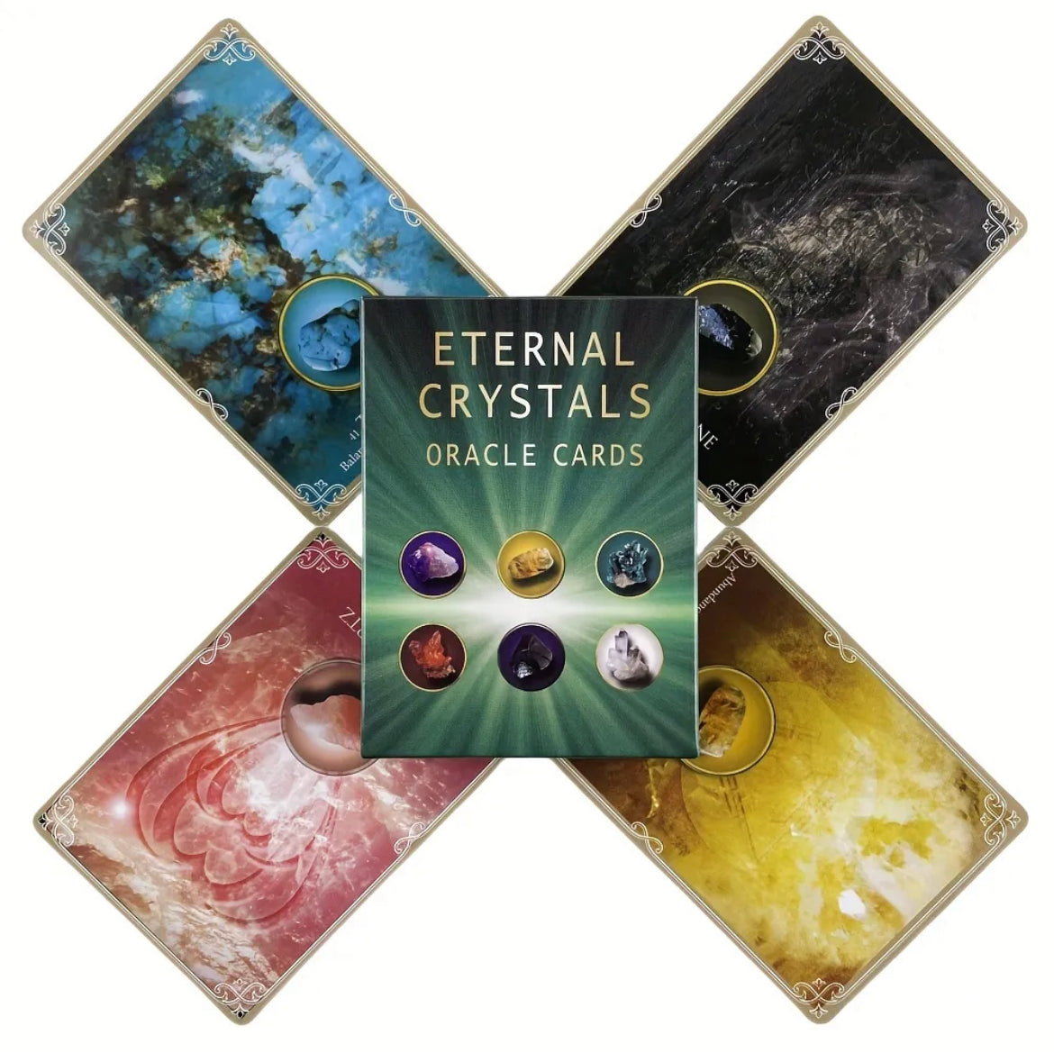 Eternal Crystals | Oracle Cards | English | Divination Tools | Cartomancy | Witch Supplies