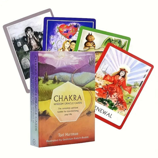 Chakra Wisdom | Oracle Cards | English | Divination Tools | Cartomancy | Witch Supplies