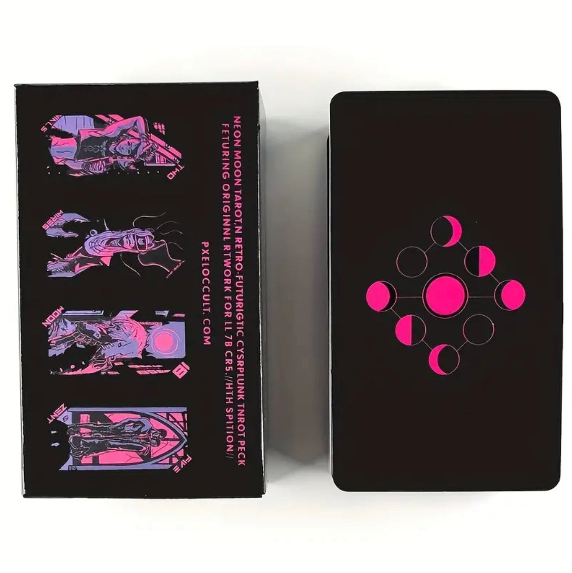 Neon Moon | Tarot Cards | English | Divination Tools | Cartomancy | Witch Supplies