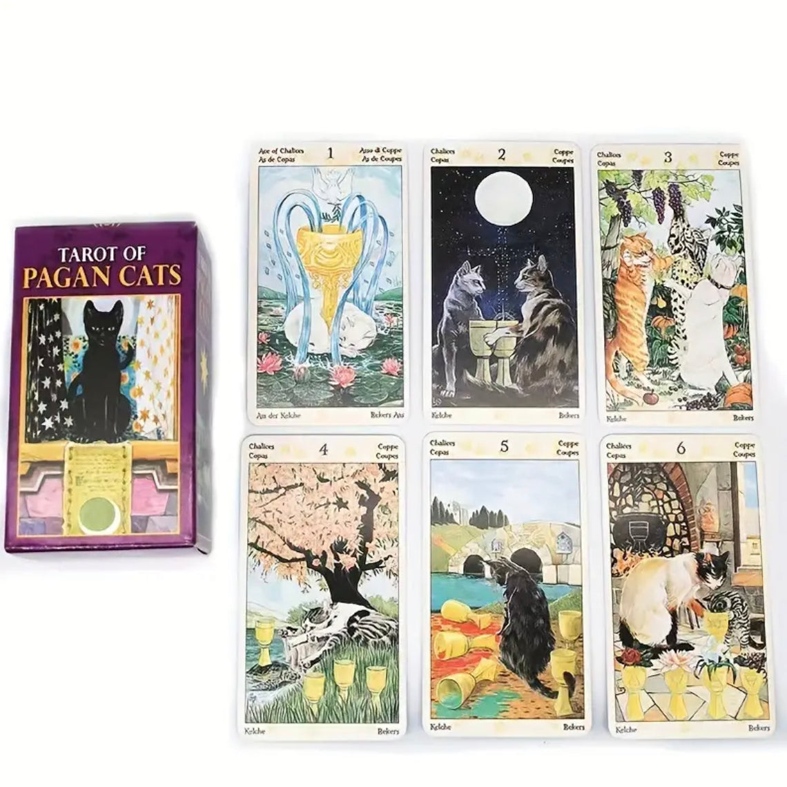 Pagan Cats | Tarot Cards | English | Divination Tools | Cartomancy | Witch Supplies