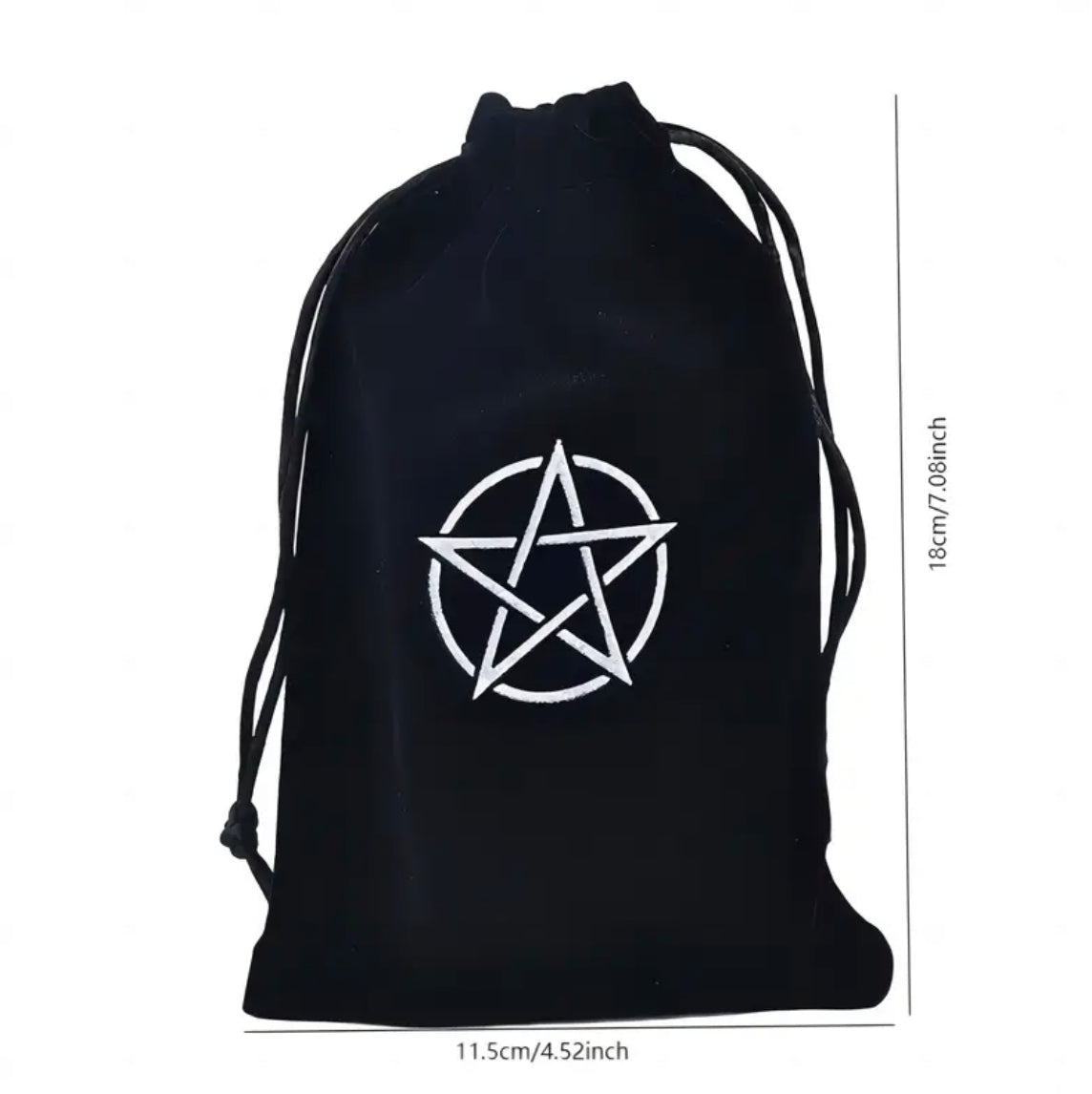 Pentagram | Purple | Tarot Cards Storage Bag | Velvet |