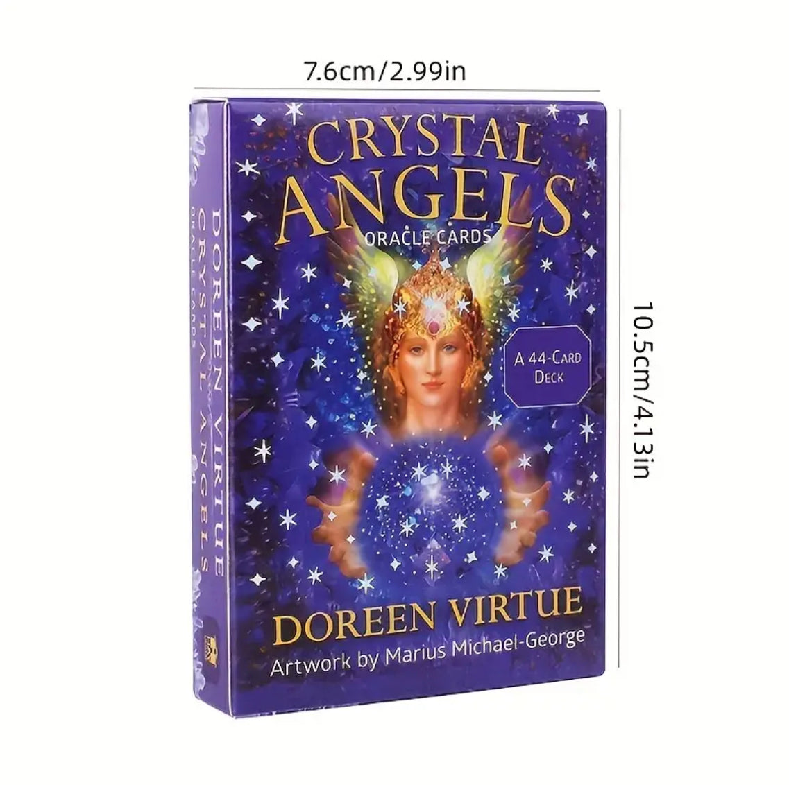 Crystal Angels | Oracle Cards | English | Divination Tools | Cartomancy | Witch Supplies