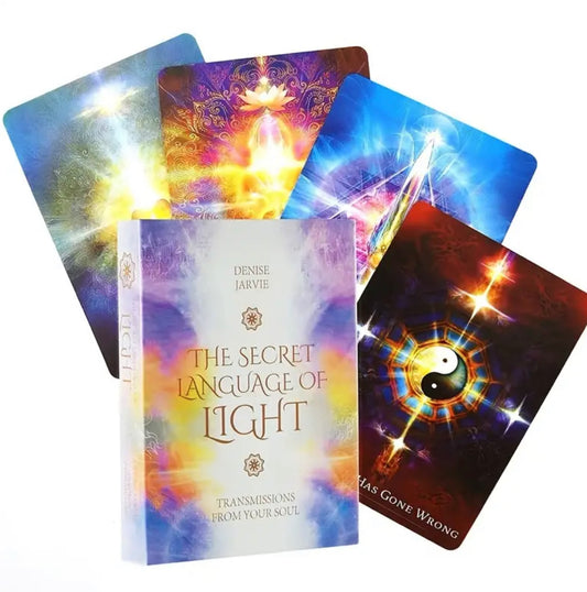 The Secret Language of Light | Oracle Cards | English | Divination Tools | Cartomancy | Witch Supplies
