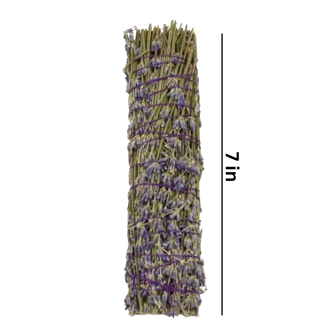 Lavender 7” Large Bundle | Cleansing & Purification | Smudge Stick