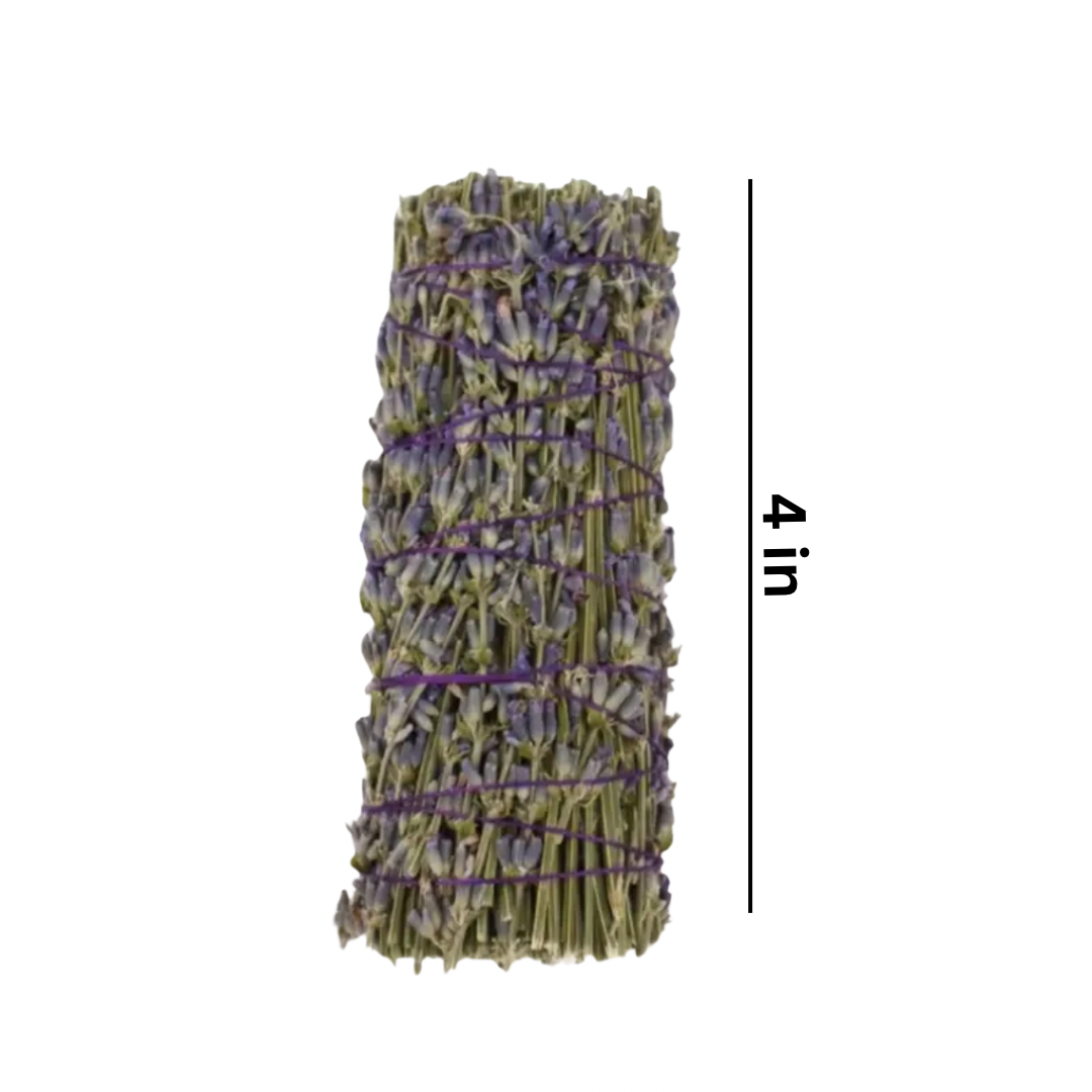 Lavender 4” Large Bundle | Cleansing & Purification | Smudge Stick