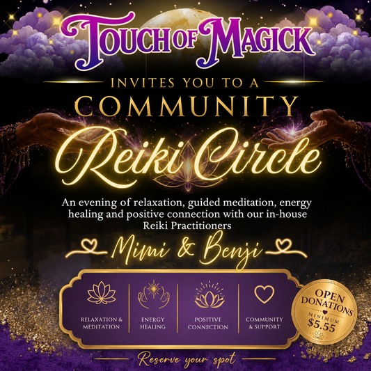 Community Reiki Circle [Aug 14 Thurs] @ Touch of Magick Shop