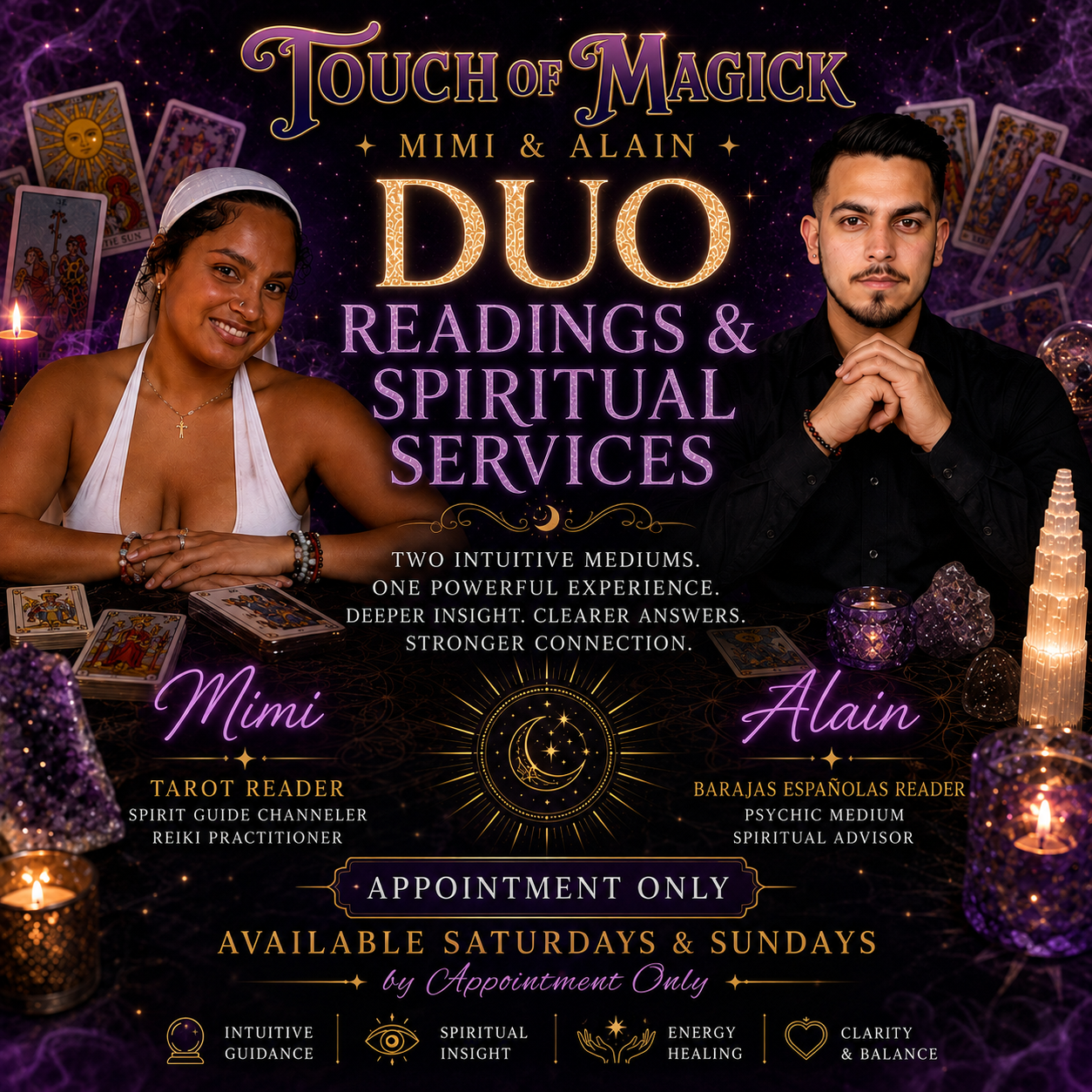 Readings & Spiritual Services with Alain & Mimi