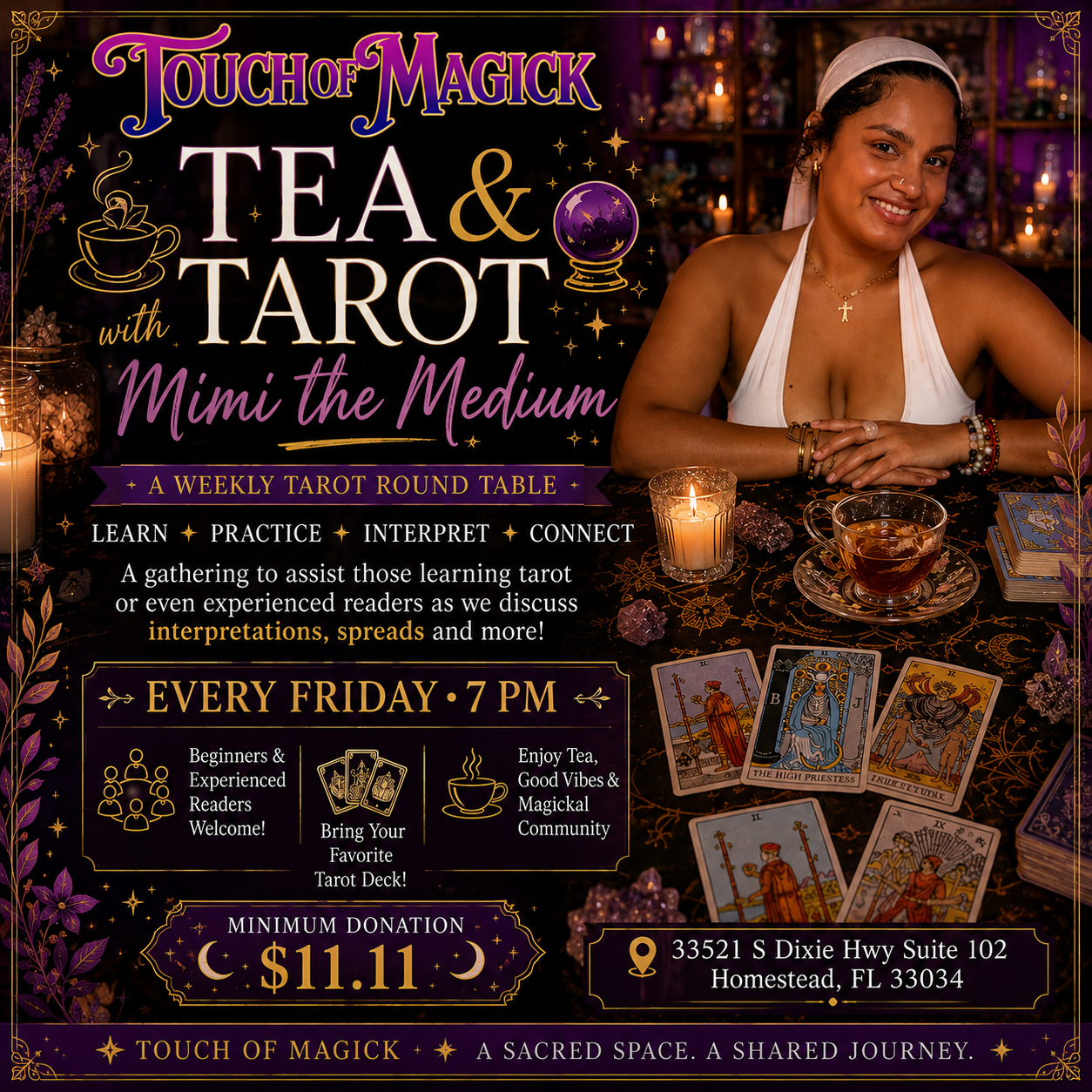 Tea & Tarot with Mimi | Fridays @ Touch of Magick