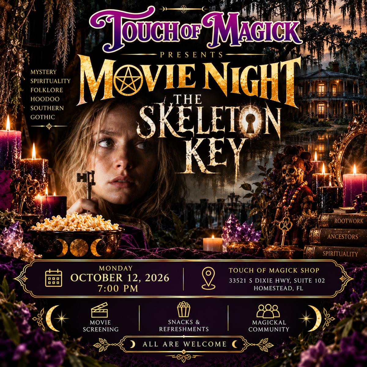 Movie Night: The Skeleton Key [Oct 12 @ 6PM]