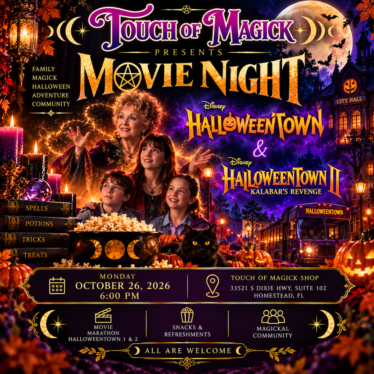 Movie Night: Halloween Town Marathon [Oct 26 @ 6PM]