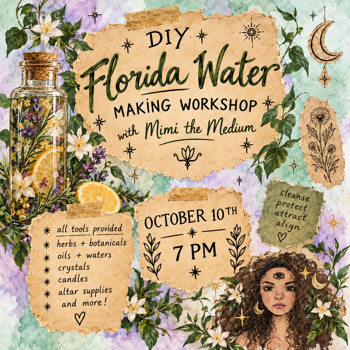 DIY Florida Water Workshop with Mimi [Sat, Oct 10] - Tools & Supplies Included