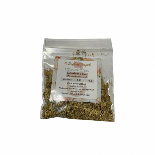 Belladonna Root | Atropa Belladonna | 0.25 Ounces | 100% Authentic | Rare Traditional Witch Herb